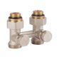 Кран для стальн. рад. прямий буксовий 3/4 х 1/2 (бінокль) Forte 253W15 - 1