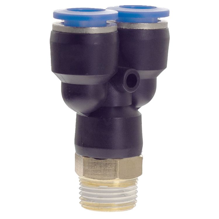 Штуцер цанговий (Y-подібний) Ø10*10*10мм МТ 3/8&amp;quot; Sigma (7027861) - 3