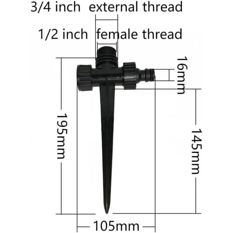 Кілок для зрошувачів універсальний Presto-PS різьблення 1/2 вн. 3/4 зв. (ST-5212-34) - 2