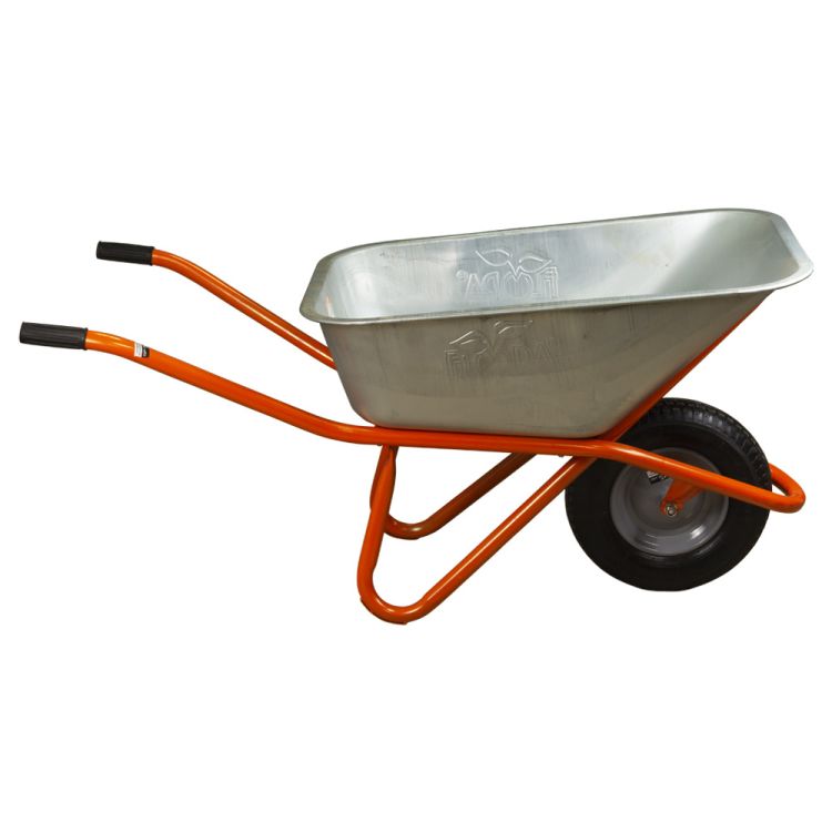 Тачка строительная одноколесная 90л 200кг колесо 15&amp;quot; FLORA (5056464) - 6