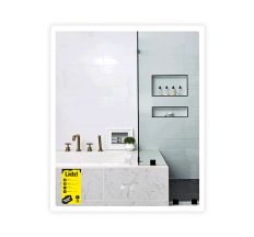 Дзеркало Lidz Orion (OR2) 700х800 з LED-підсвічуванням Touch, з антизапотіванням, з димером, рег. яскравості LDOR70080049293