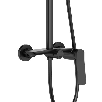 Душова система для душу Qtap Slavonice на два споживача QTSLA110BLM45914 Black Matt - 3