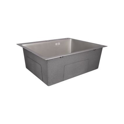 Кухонна мийка Lidz H6050G 3.0 / 0.8 мм Brush Grey (LDH6050GPVD3008) - 3