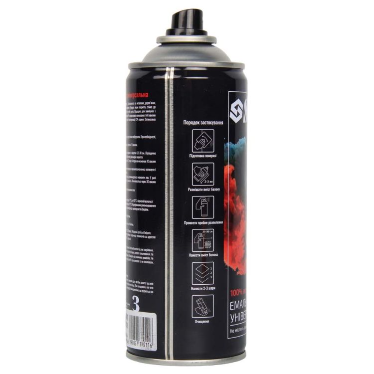 Эмаль аэрозольная акриловая 400мл RAL 1028 желтый глянец SIGMA (2737011) - 3