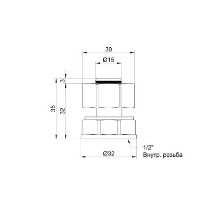 Згін металопл 20*1/2в SD153W2015 SD Plus - 2