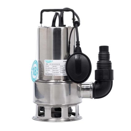 Насос дренажный садовый 0.75кВт Hmax 8.5м Qmax 200л/мин (част.до 30мм, нерж) AQUATICA (773085) - 1