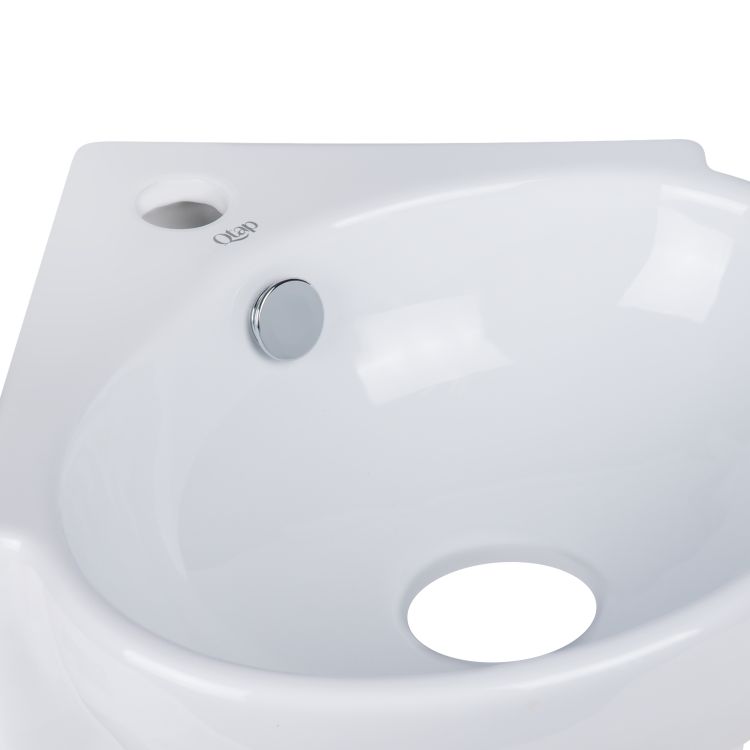Раковина Qtap Leo 390x365x130 White QT11115010WN - 4