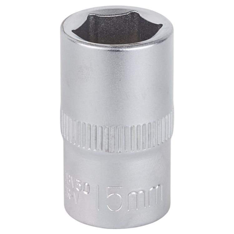 Насадка шестигранная короткая 1/2&amp;quot; 15мм CrV mid Sigma (6071151) - 1
