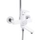 Душова система універсальна Lidz Latwa 1031 на три споживача (з виливом) (k35) White LDLAT1031WHI48994 - 3