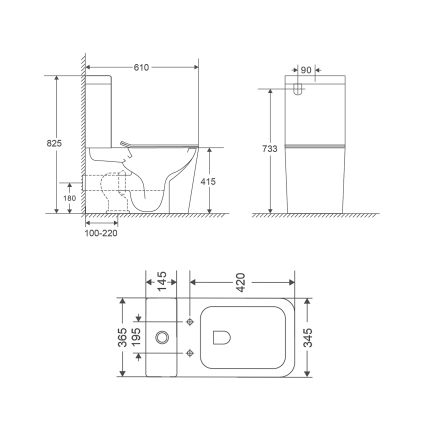 Унітаз-компакт Qtap Tern з сидінням Soft-close QT17222093ARW - 2