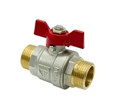 Кран кульовий HLV 1 зовнішня/зовнішня метелик