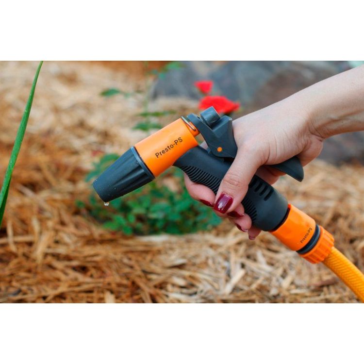Пістолет для поливу пластиковий Presto-PS насадка на шланг (7208-BL) - 3