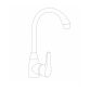 Смеситель для кухни Brinex 35B 007 - 2