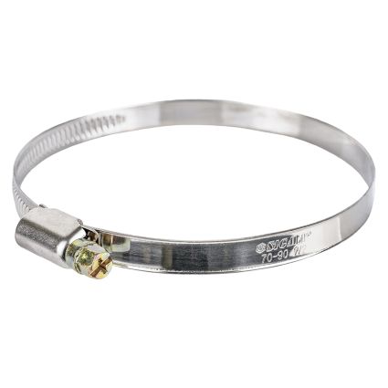 Хомут черв'ячний нержавіючий 9мм D70-90мм 10шт Sigma (2510151) - 4