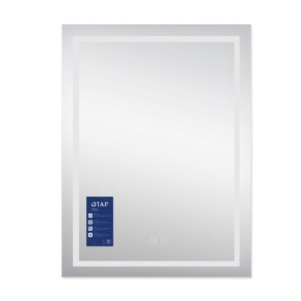 Дзеркало Qtap Mideya (DC-F937) 600х800 з LED-підсвічуванням Touch, з антизапотіванням, димером, рег. яскравості QT2078F937W - 3