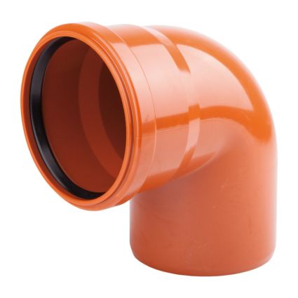 Колено из ПВХ KG Ostendorf 200, 45° - 1