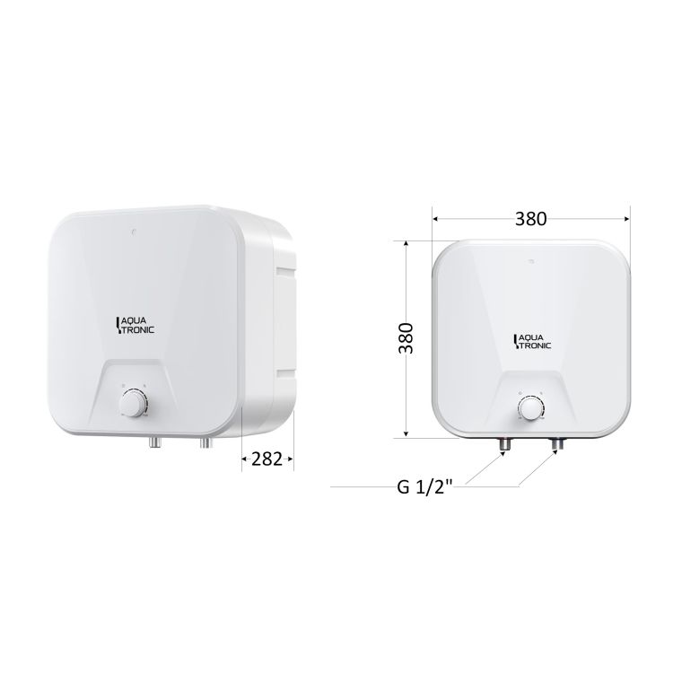 Водонагрівач електричний Aquatronic 10 л над мийкою вертикальний, мокрий ТЕН 1,5 кВт Сompact WO1015 C2M - 2