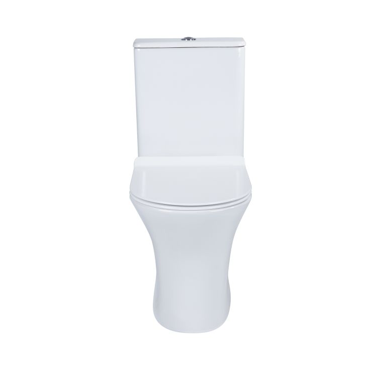 Унитаз-компакт Qtap Presto безободковый с сиденьем Soft-close QT24221217AW - 10