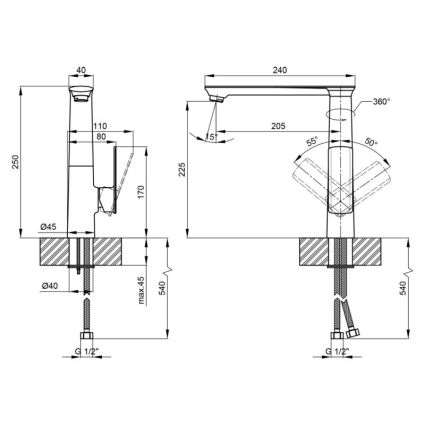 Смеситель для раковины Qtap Lodenice 9031102FC - 2