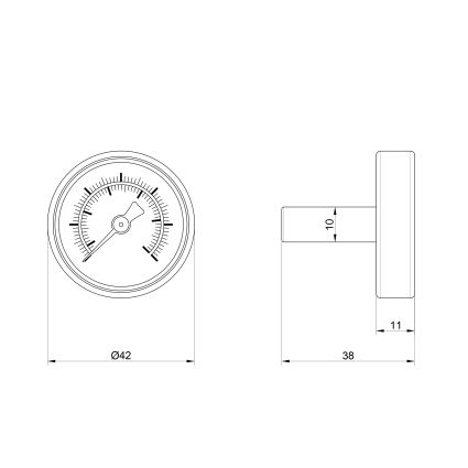206 Термометр 0-120С ICMA - 2