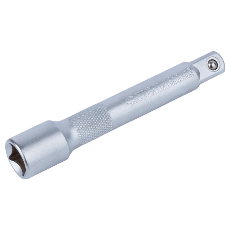 Ключ-трещотка 1/2&amp;quot; с набором насадок и удлинителем 12шт CrV mid Sigma (6003701) - 4