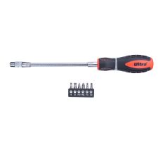 Отвертка с гибким валом + биты 6шт S2 Profi ULTRA (4000702)