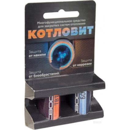 Засіб д\закритих систем опалення КОТЛОВИТ 2*4 шт - 1