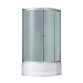 Гідробокс 90х90х225 Tani SBM90x90.SAT.HIGH.FR, скло Frost 4 мм, стінки WHI + піддон глиб. Lidz - 1