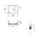 Раковина накладная Qtap Cardinal 500х380х140 мм, Beige, прямоугольная, с донным клапаном QTCAR188SB49825 - 2