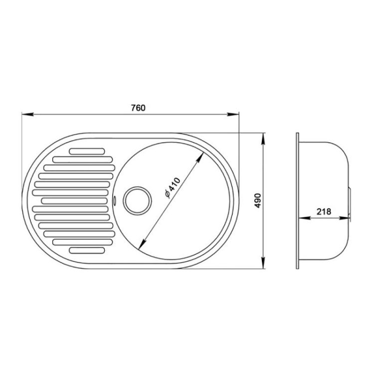 Кухонна мийка Lidz 780x500/200 MAR-07 (LIDZMAR07780500200) - 2