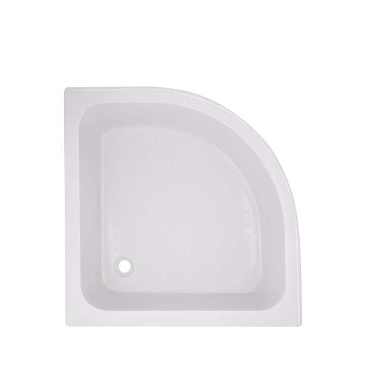 Душова кабіна Latwa SC90x90.SAT.MID.FR полукругла, скло Frost 4 мм + Душовий піддон KAPIELKA ST90x90x26, з панеллю Lidz - 9
