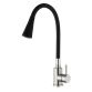 Змішувач для кухні Lidz Aria 015F31 з гнучким виливом (k35) LDARI015F31BNK31872 Black / Nickel - 1