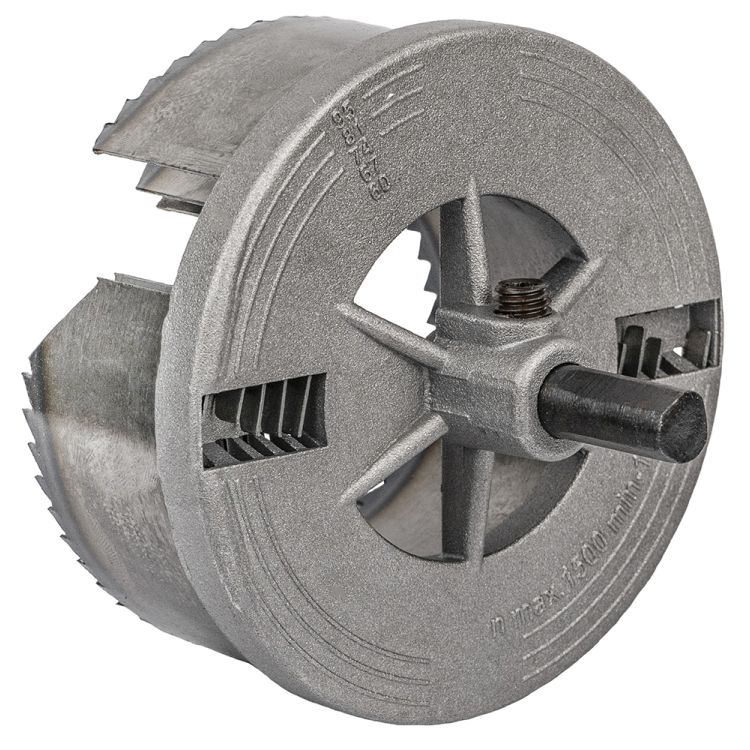 Коронки по дереву набірні Ø60; 67; 74; 81; 95мм висота 30мм Sigma (1520031) - 4