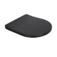 Унітаз підвісний Qtap Robin New Ultra Quiet безобідковий з сидінням Soft-close MATT BLACK QT13332381АSMB - 7