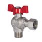 Кран кульовий кутовий з накидною гайкою Forte 224W 1/2в х 1/2н SF224W15 - 4