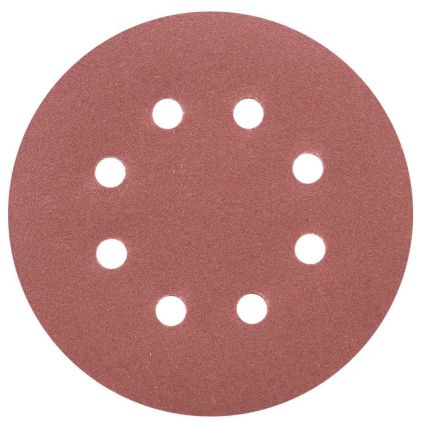 Шлифовальный круг 8 отверстий Ø125мм P180 (10шт) Sigma (9122691) - 1
