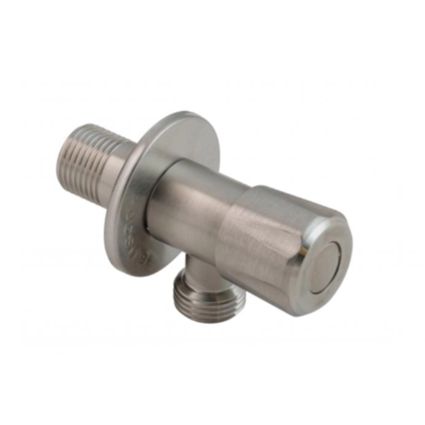 Кран кутовий Thermo Alliance Standart 1/2&amp;quot;ЗЗ нерж., з керам. буксою TAS347W1515SS - 1