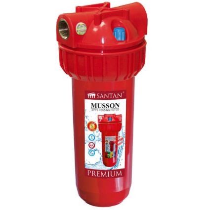 Фильтр для очистки воды SANTAN Musson 3PS, 1/2&amp;quot; горячая вода (корпус+крепление и ключ) - 1