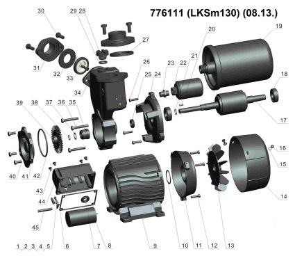 Насосная станция Leo 0.125 кВт Hmax 30 м Qmax 30 л/мин вихревая (776111) - 4