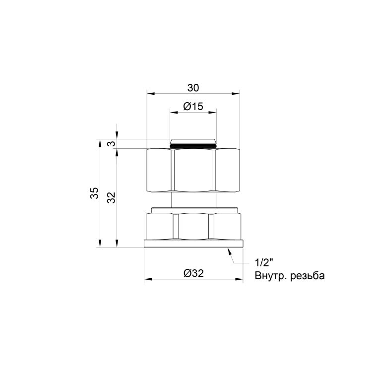 Згін металопл 20*1/2в SD153W2015 SD Plus - 2