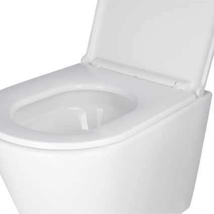 Комплект: Qtap Scorpio Ultra Quiet унітаз підвісний QT1433053EUQW + Nest комплект інсталяції 4в1 (лінійна клавіша Black mat) QT0133M425 + M08V1091MB - 5