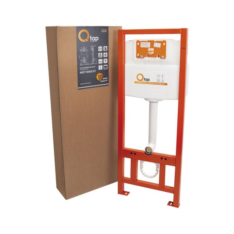 Набір інсталяція 4 в 1 Qtap Nest ST з лінійна панеллю змиву QT0133M425V1105GW - 9