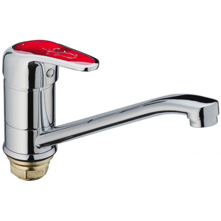 Смеситель настенный HAIBA Magic 555-Red 22см - 1