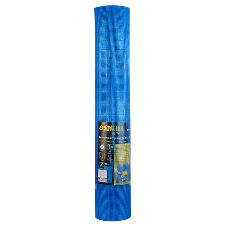 Стеклосетка штукатурная щелочестойкая синяя 145г/м2 5×5мм 1×50м SIGMA (8406641) - 2