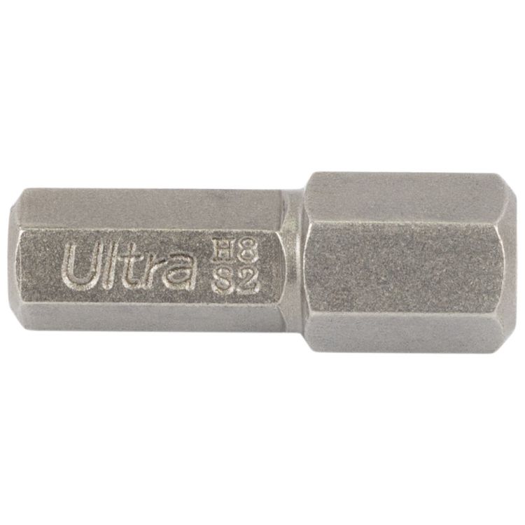 Биты HEX 8×25мм ¼&amp;quot; 8шт S2 (блистер) ULTRA (4015032) - 3