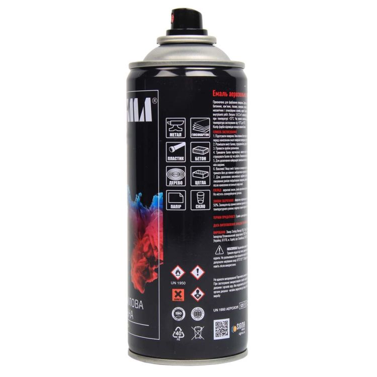 Эмаль аэрозольная акриловая 400мл RAL 6002 оливково-зеленый глянец SIGMA (2737231) - 3