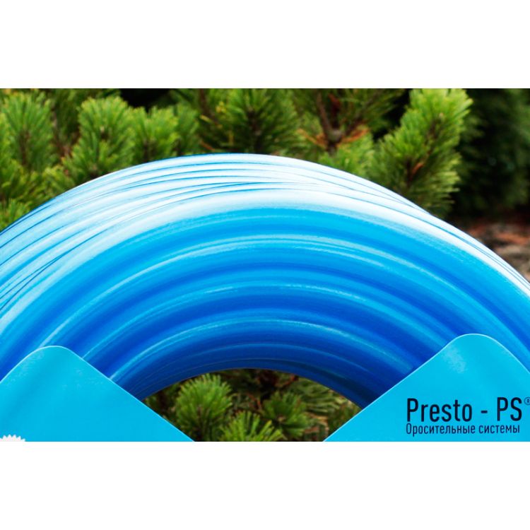 Шланг поливальний Presto-PS силікон садовий Caramel (синій) діаметр 3/4 дюйма, довжина 30 м (CAR B-3/4 30) - 3