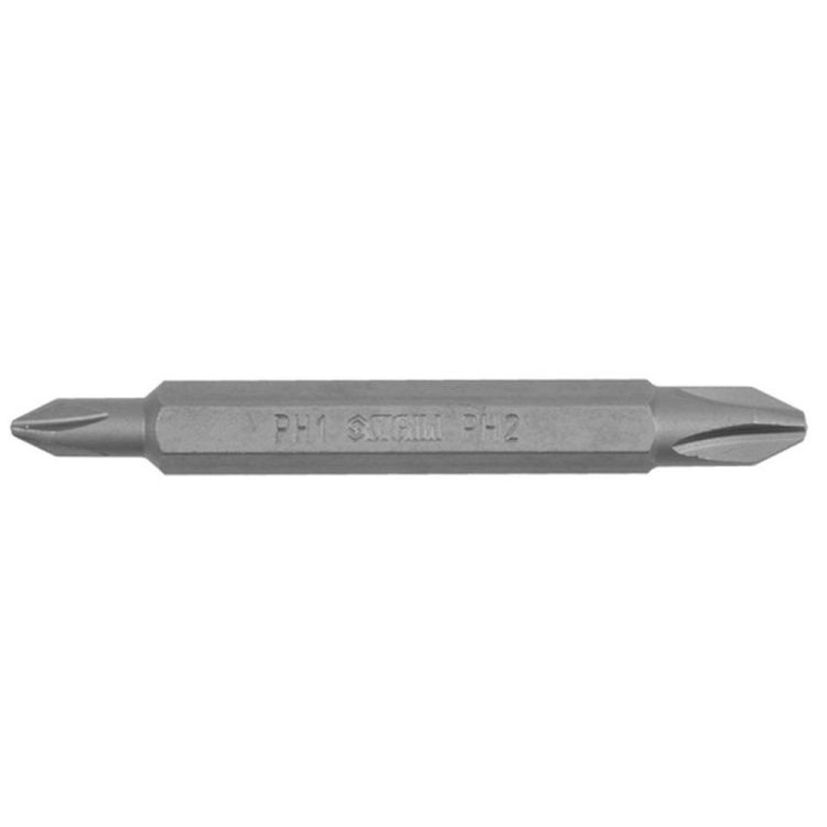 Набір біт двосторонніх РН1-РН2х65мм 1/4&amp;quot; 10шт S2 Chrome (стрічка) Sigma (4011151) - 1