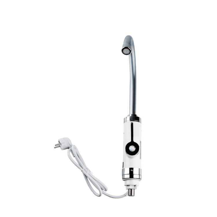 Кран-водонагрівач проточний HZ 3.0 кВт 0,4-5бар для кухні гусак вухо на гайці (C) AQUATICA (HZ-6B143C) - 3