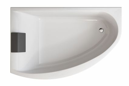 MIRRA ванна асимметричная 170*110 см, левая, с ножками SN8, элементами крепления и подголовником - 1